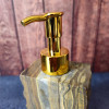 Distributeur de savon liquide en pierre naturelle - Oeil de Tigre