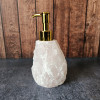 Distributeur de savon en pierre naturelle - Quartz Rose