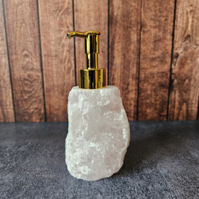 Distributeur de savon en pierre - Quartz Rose