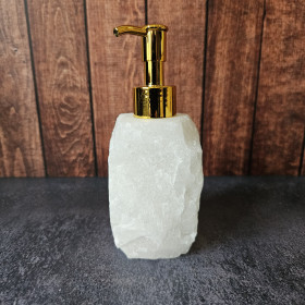 Distributeur de savon en pierre - Cristal de Roche
