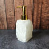 Distributeur de savon en pierre naturelle - Cristal de Roche