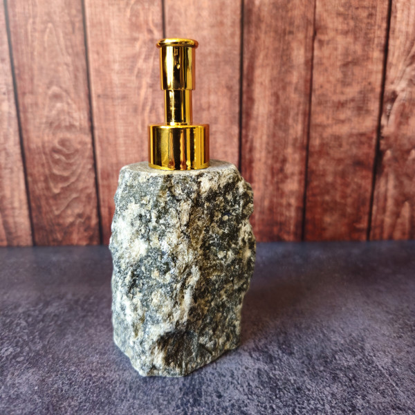 Distributeur de savon en pierre brute - Labradorite