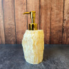 Distributeur de savon en pierre naturelle - Calcite Orange