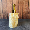 Distributeur de savon liquide en pierre naturelle - Calcite Orange