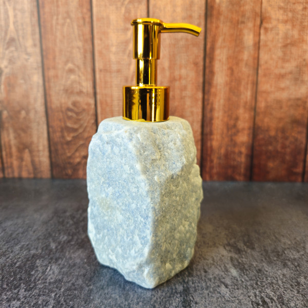 Distributeur de savon en aventurine Bleue