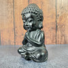 Statuette de Bouddha en pierre Obsidienne Noire