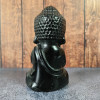 Statue Bouddha Obsidienne Noire – Protection & Sérénité Intérieure