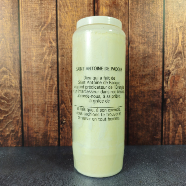 Bougie Neuvaine Saint Antoine de Padoue