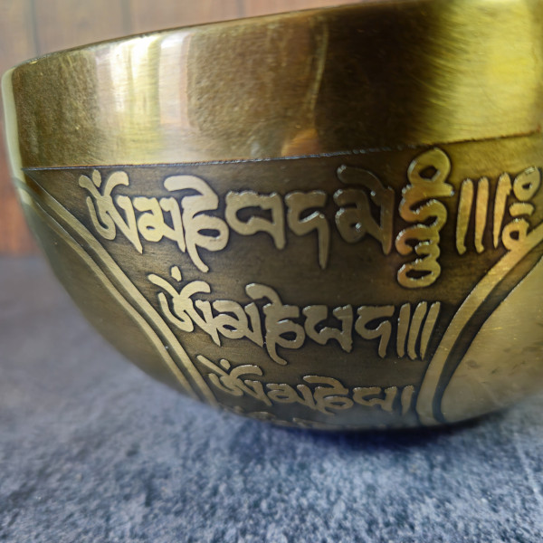 Bol Chantant Tibétain Yin-Yang martelé à la main