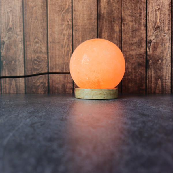 Mini lampe de sel sphère – Ambiance zen & lumière apaisante