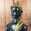 Statue Bouddha Zen Noir – Ambiance Feng-Shui