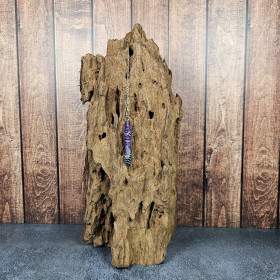 Pendule Thot en améthyste naturelle