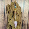 Pendule Orgonite 7 Chakras en pierre Quartz Rose