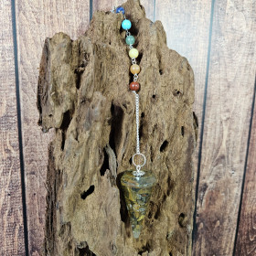 Pendule Orgonite en Oeil de Tigre