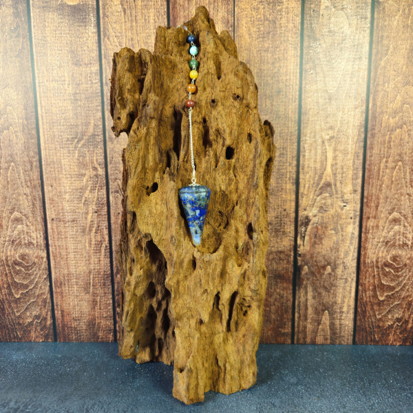 Pendule Orgonite 7 Chakras en Lapis Lazuli