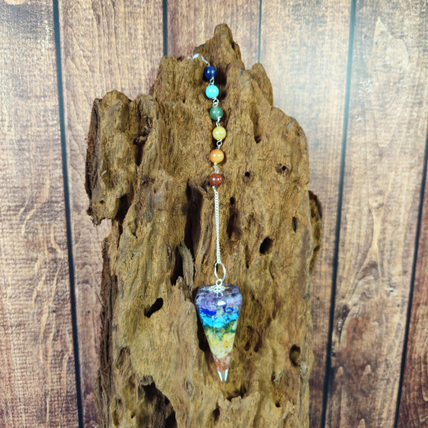 Pendule Orgonite 7 Chakras