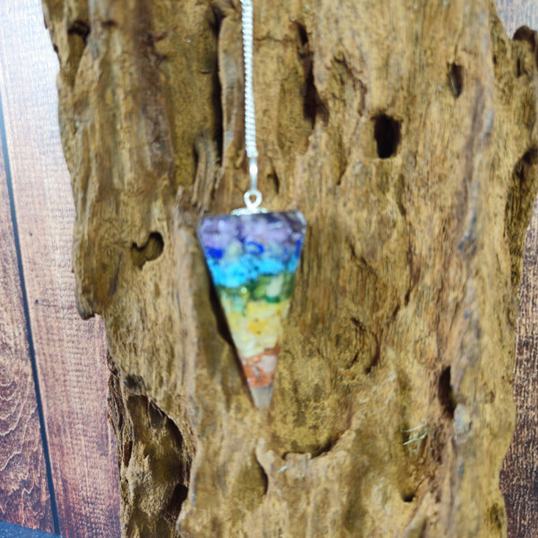 Pendule Orgonite 7 Chakras - Chakra