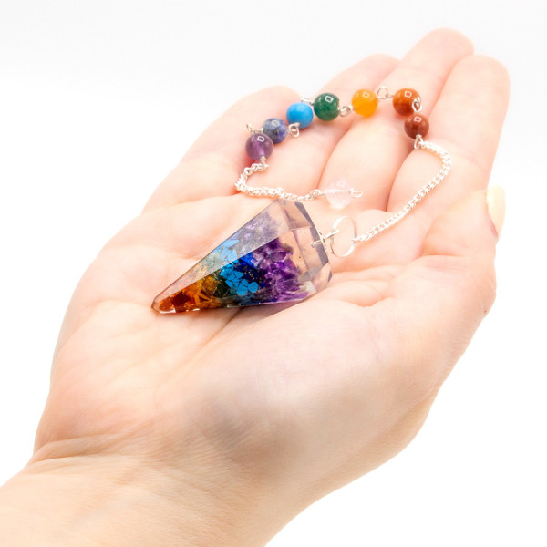 Pendule Orgonite 7 Chakras - Chakra