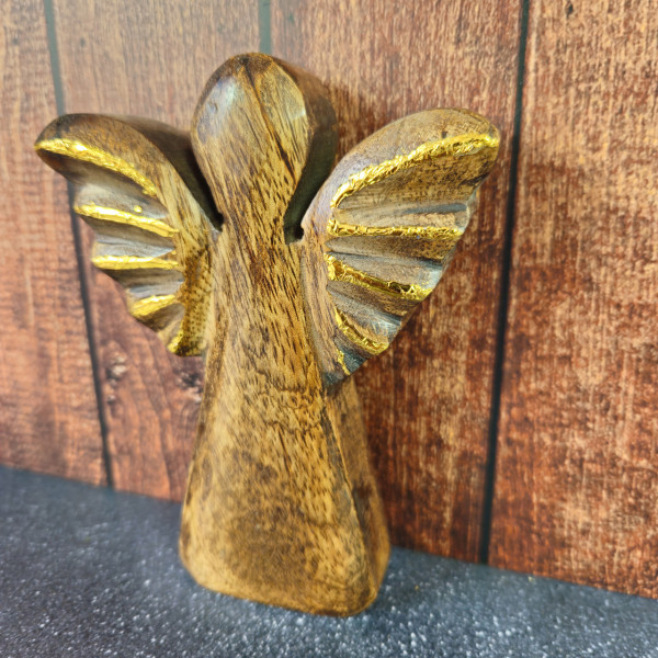 Profil de l'Ange en bois de manguier