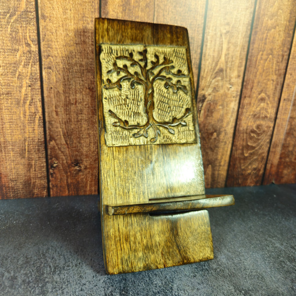 Supports Téléphone en Bois - Arbre de Vie