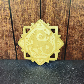 Plaque en bois Astrologique – Capricorne