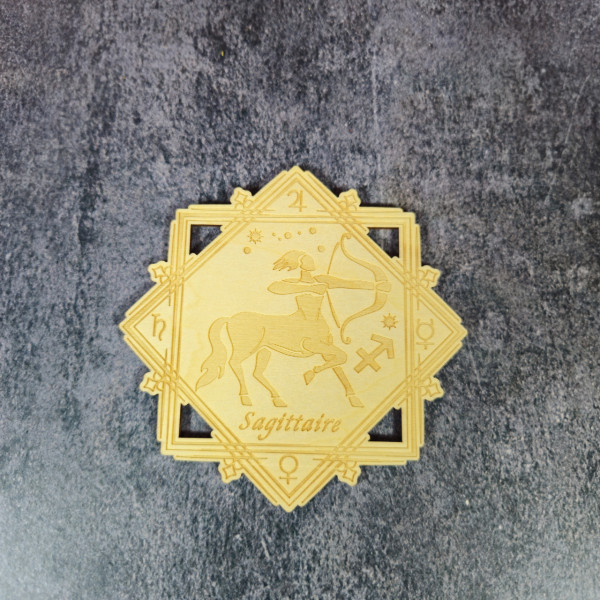 Plaque en bois Astrologique