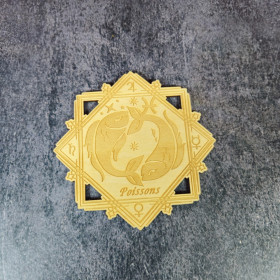 Plaque en bois Astrologique
