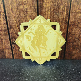 Plaque en bois Astrologique – Vierge