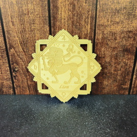 Plaque en bois Astrologique – Lion