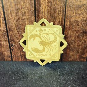 Plaque en bois Astrologique – Scorpion