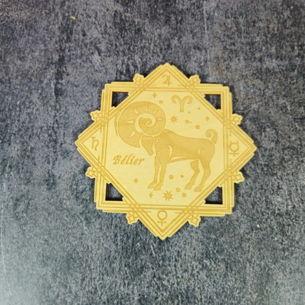 Plaque en bois Astrologique