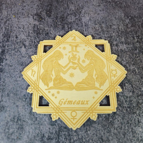 Plaque en bois Astrologique