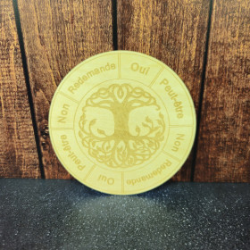 Plaque en bois Pendule Divinatoire – Oui-Non