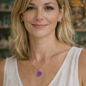 collier améthyste argent 925