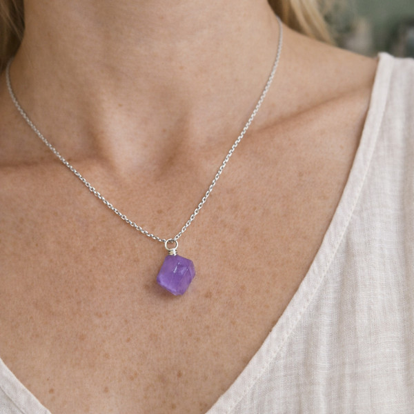 collier lithothérapie améthyste