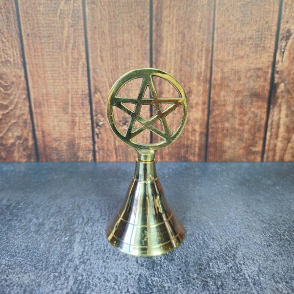 Clochette d’autel en laiton – Pentagramme protecteur | Namaste