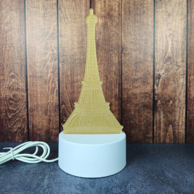 Veilleuse LED Tour Eiffel USB, design décoratif et lumière douce pour chambre d’enfant ou coin nuit apaisant