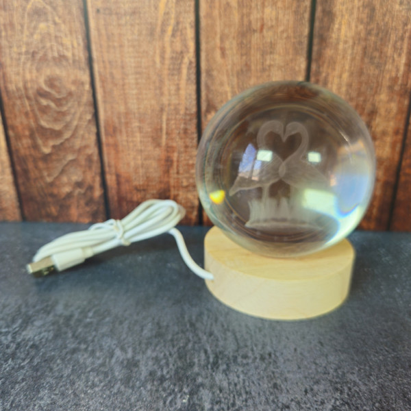 Veilleuse cygne USB pratique, alimentation sans pile pour une chambre enfant apaisante