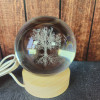 Veilleuse arbre de vie LED USB sur socle bois naturel – lumière douce apaisante