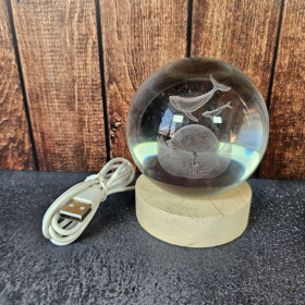 Lampe baleine LED avec câble USB – veilleuse pratique sans pile