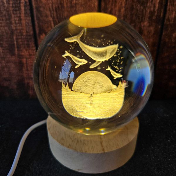 Lampe d’ambiance baleine LED – énergie douce et atmosphère relaxante