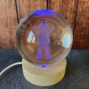Veilleuse astronaute LED multicolore – lumière bleue apaisante idéale pour chambre bébé
