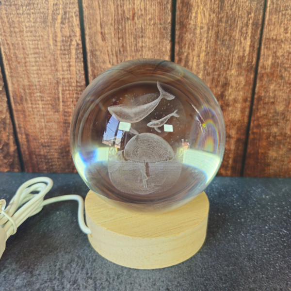 Veilleuse Baleines multicolore en usb