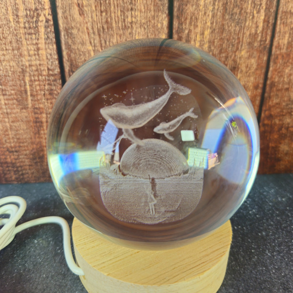 Veilleuse Baleines multicolore en usb