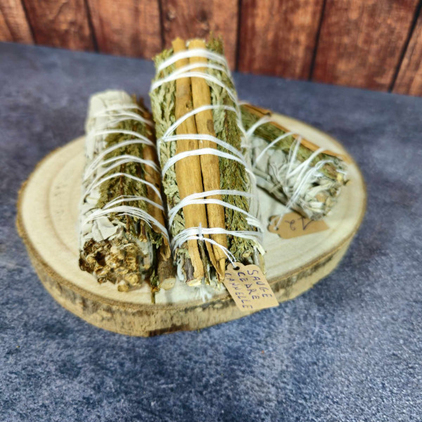 Sauge Blanche Cèdre Cannelle en Fagot
