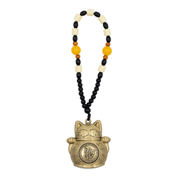 Amulette chat porte bonheur feng shui richesse talisman chance prospérité pendentif zen Namaste Visé