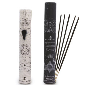 Kit rituel succès avec encens et pendule obsidienne noire pour attirer réussite et abondance