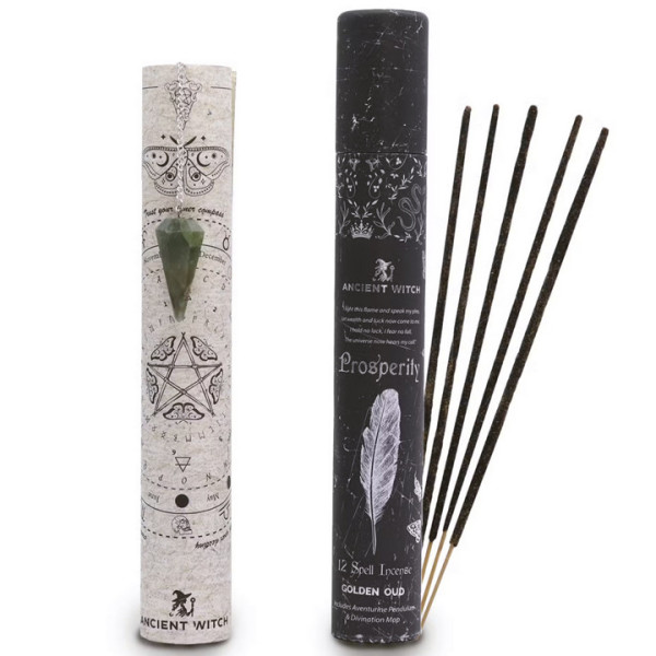 kit rituel prospérité aventurine encens pendule divination abondance énergétique maison