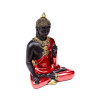 statue bouddha thai méditant rouge noir doré décoration zen maison