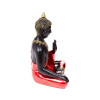 statue bouddha thai profil gauche rouge noir doré objet zen décoration maison